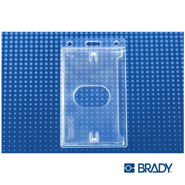 brady 726-sn frosted id card holder